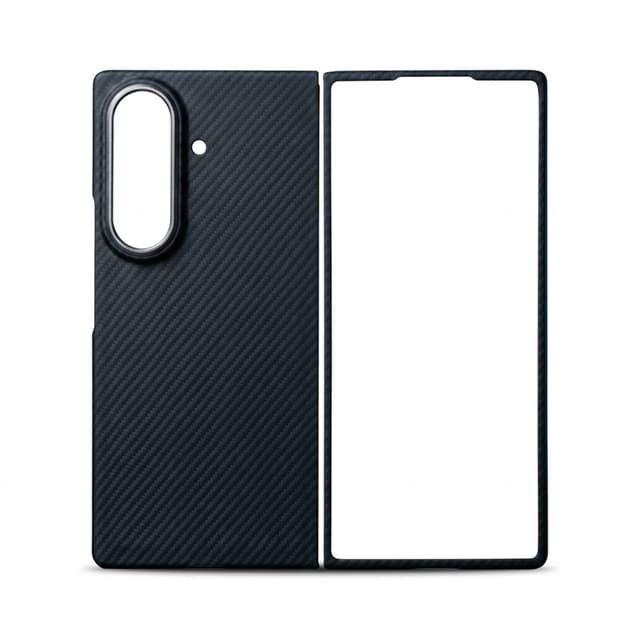 كفر كاربون فايبر لهاتف Galaxy Z Fold8 Ultra — نسيج قطري أسود