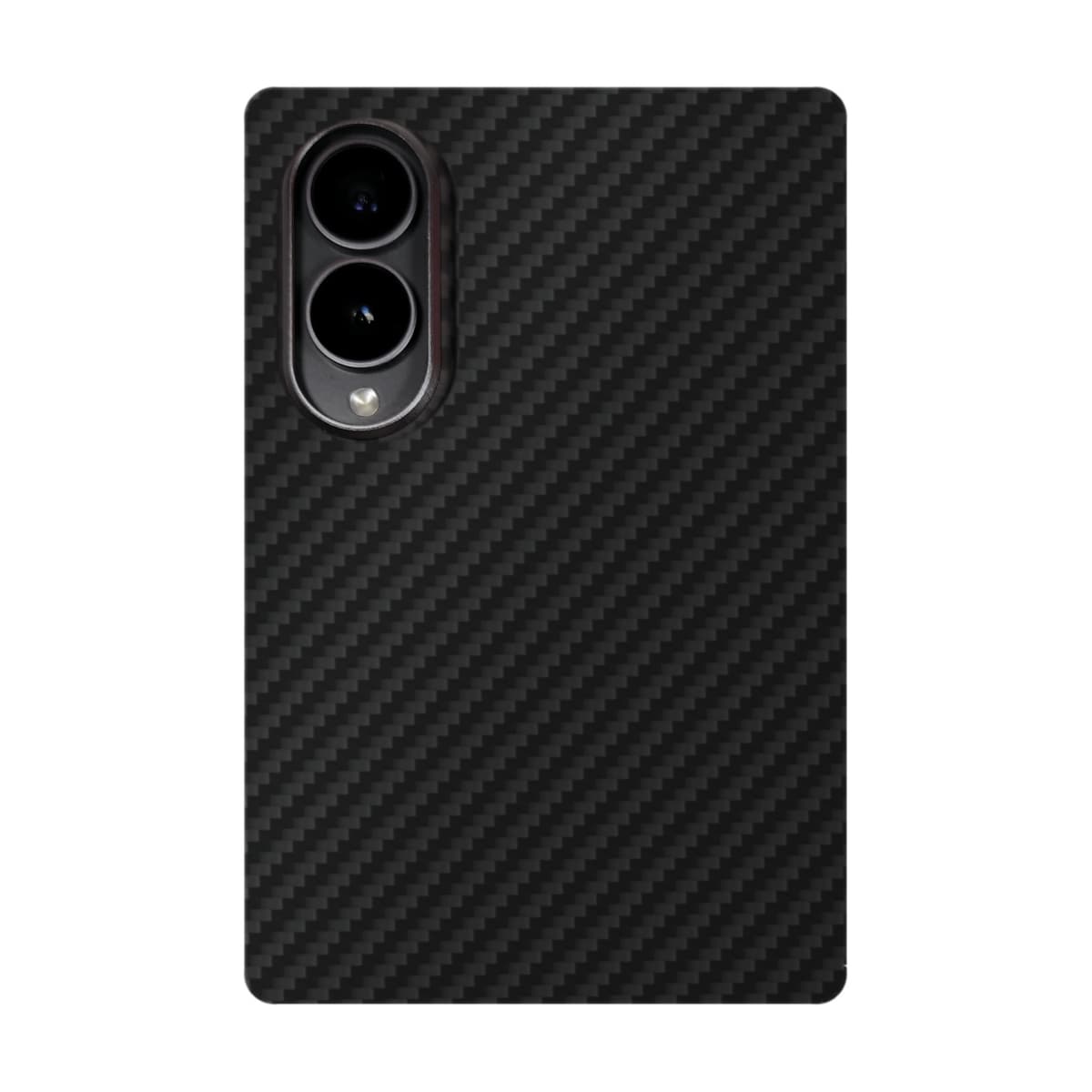 الغطاء الخلفي لكفر Galaxy Z Fold8 كاربون فايبر بنقشة 1500D سوداء