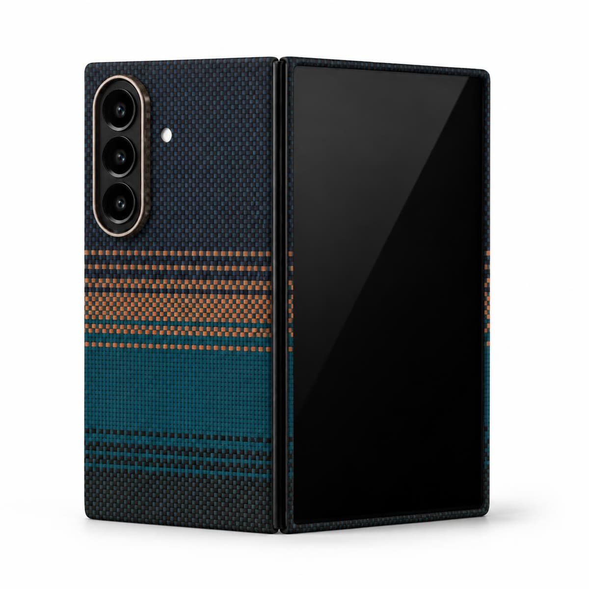 Case for Galaxy Z Fold7 — Spectrum Stripes — Case on device
